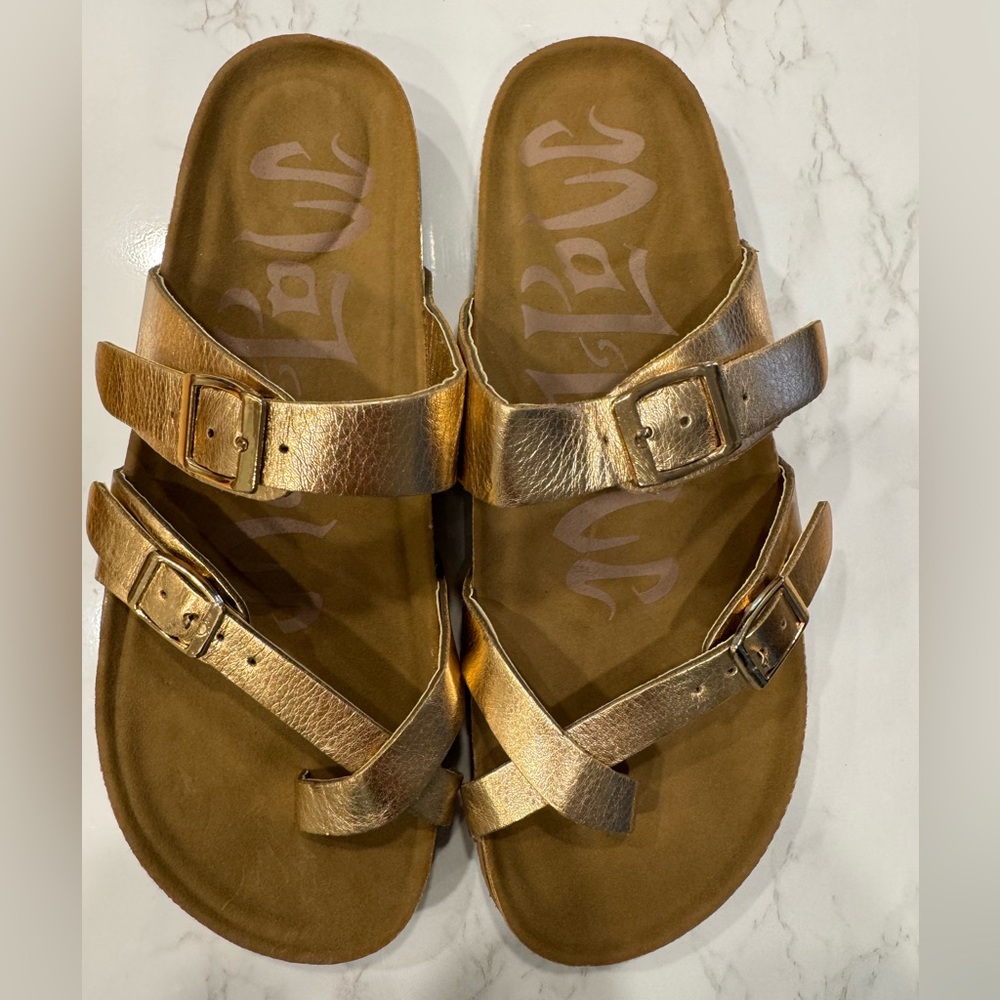 Target Mad Love Rose Gold Sandals